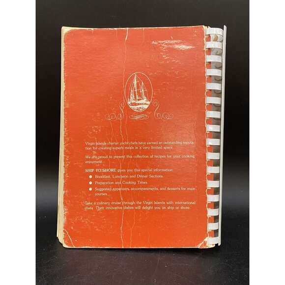 SHIP TO SHORE Virgin Islands Charter Yacht Recipes Vintage Cookbook 1984 SIGNED - Picture 3 of 16